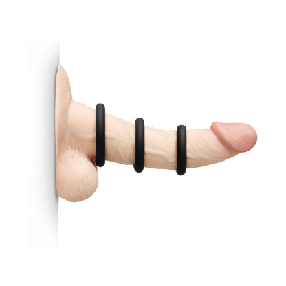 B-VIBE - SNUG RING SWOLE 3-PACK SNUG FIT THICK SILICONE C-RING