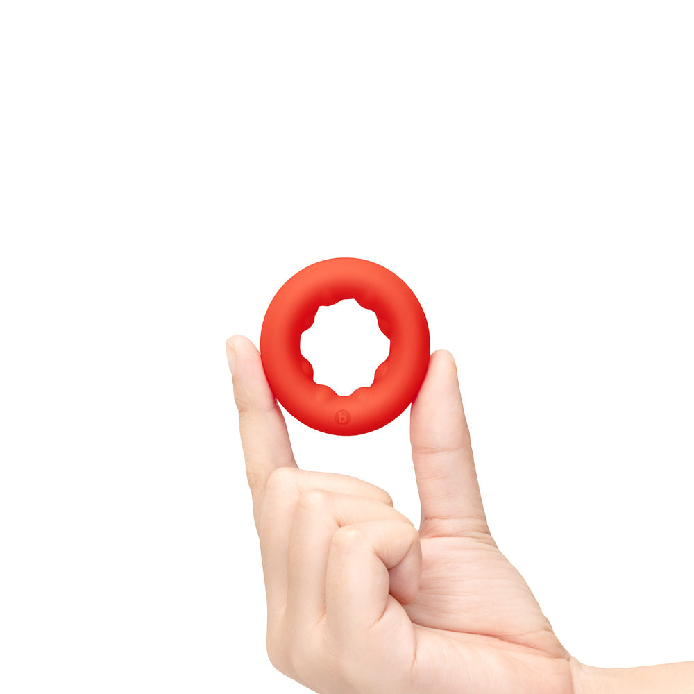 B-VIBE - FLEX RING GRIP ULTRA SOFT SILICONE C-RING RED
