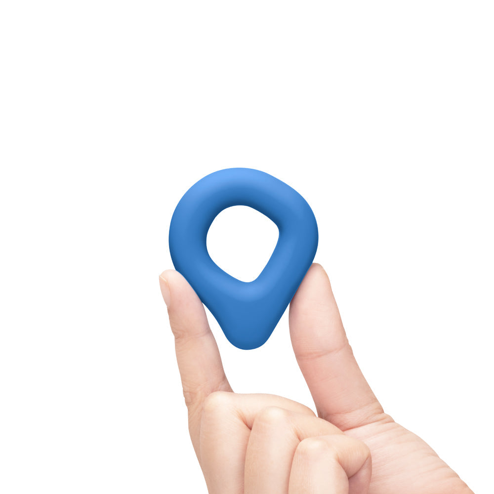 B-VIBE - FLEX RING DRIP SILICONE C-RING BLUE