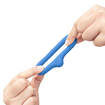 B-VIBE - FLEX RING DRIP SILICONE C-RING BLUE