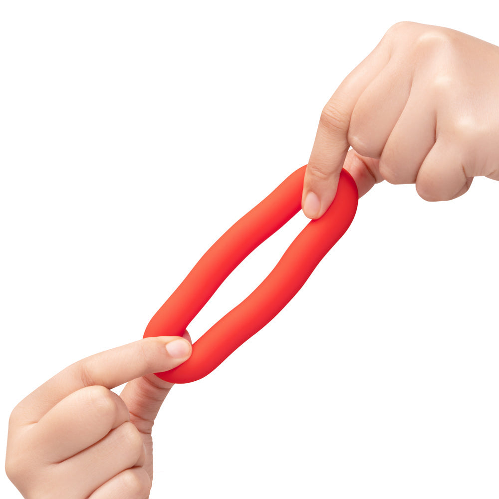 B-VIBE - FLEX RING BULK SILICONE C-RING RED