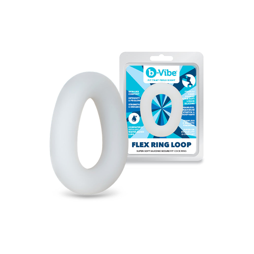 B-VIBE - FLEX RING LOOP SILICONE C-RING CLEAR