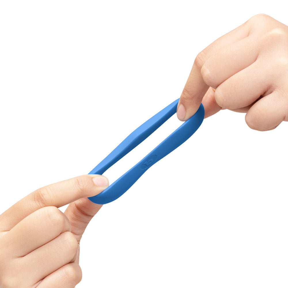 B-VIBE - FLEX RING DELTA SILICONE C-RING BLUE