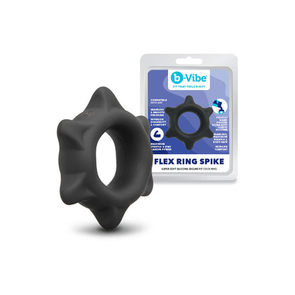 B-VIBE - FLEX RING SPIKE SILICONE C-RING