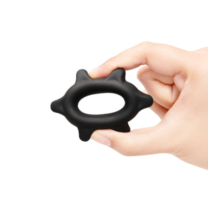 B-VIBE - FLEX RING SPIKE SILICONE C-RING