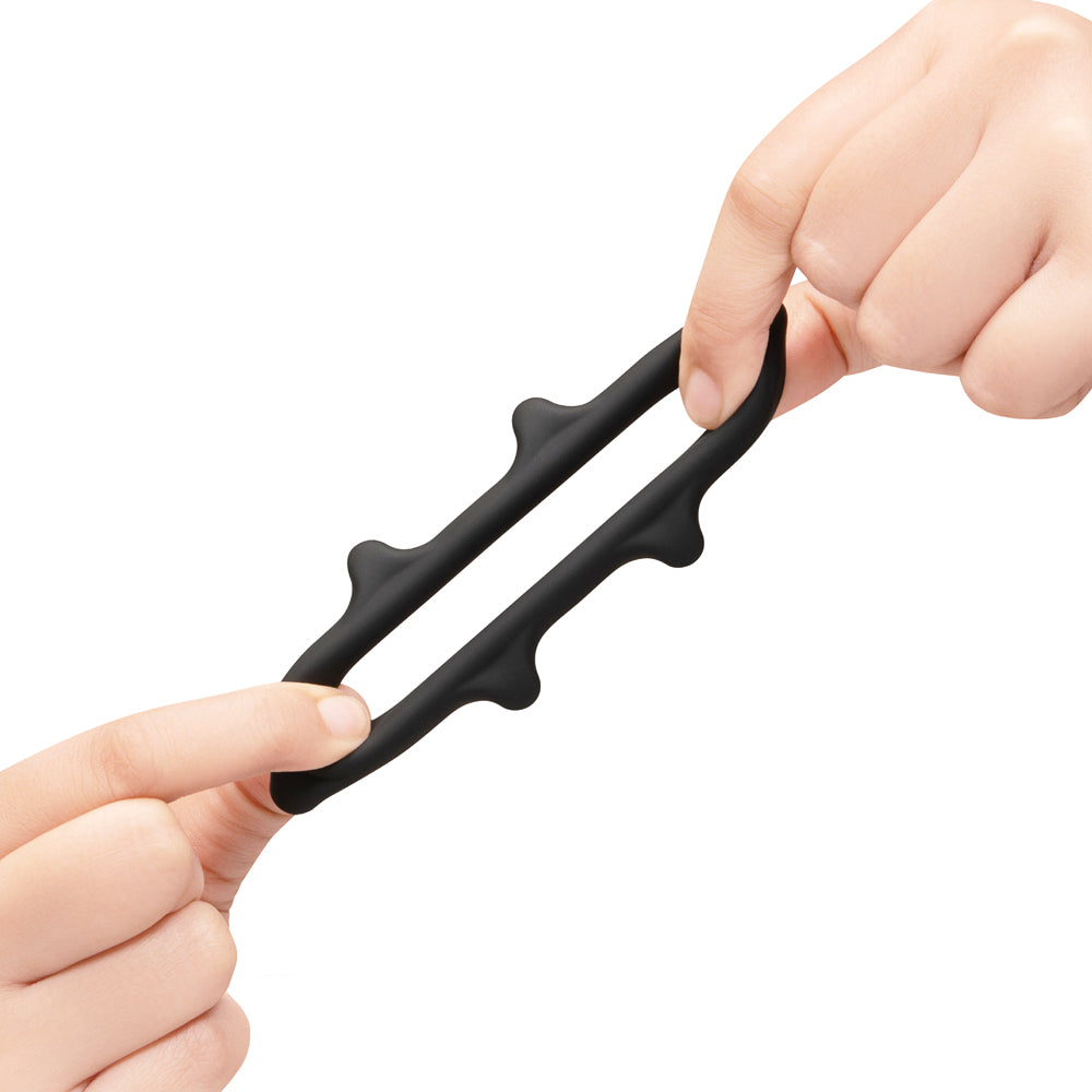 B-VIBE - FLEX RING SPIKE SILICONE C-RING