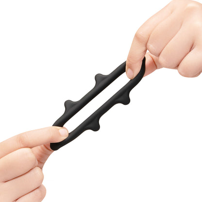 B-VIBE - FLEX RING SPIKE SILICONE C-RING