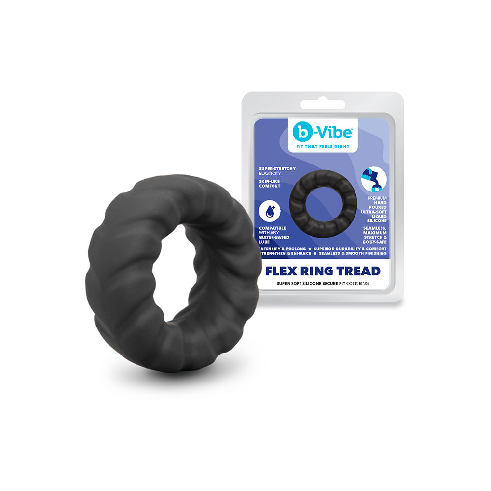 B-VIBE - FLEX RING TREAD SILICONE C-RING