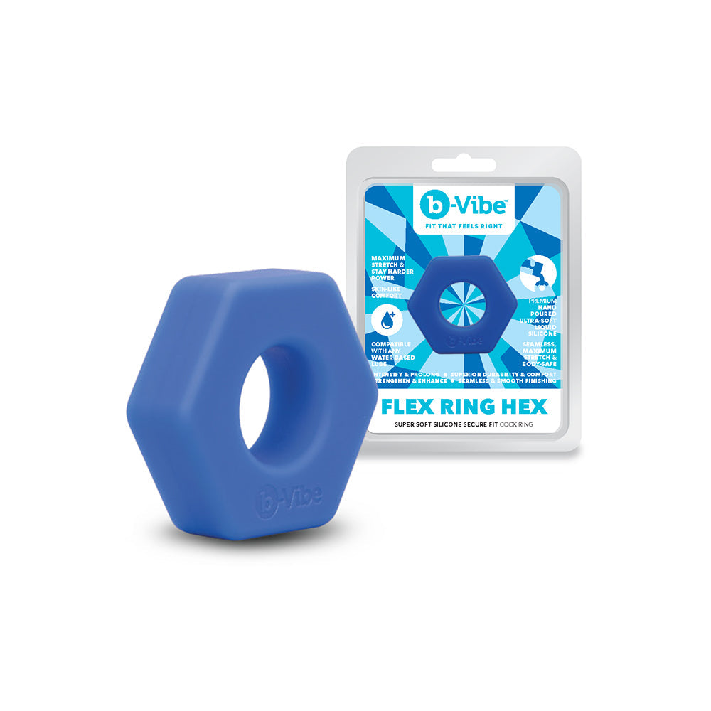 B-VIBE - FLEX RING HEX SILICONE C-RING