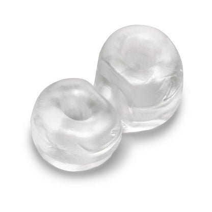 B-VIBE - STRECH-TECH DOUBLE BARREL ULTRA STRETCHY C-RING & BALL STRETCHER