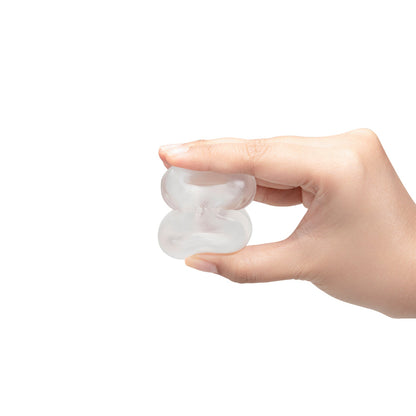 B-VIBE - STRECH-TECH DOUBLE BARREL ULTRA STRETCHY C-RING & BALL STRETCHER