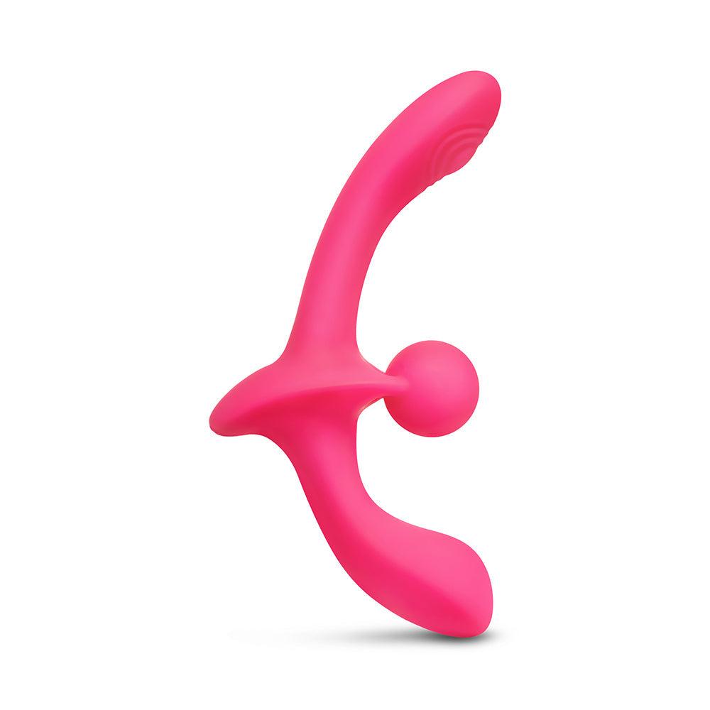 TOGETHER TOY - DOUBLE TAP DOUBLE-ENDED VIBRATING STRAPLESS STRAP-ON