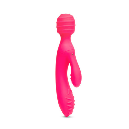 TOGETHER TOY - TRI DELIGHT DUAL-ENDED TRIPLE STIM WAND & RABBIT VIBRATOR