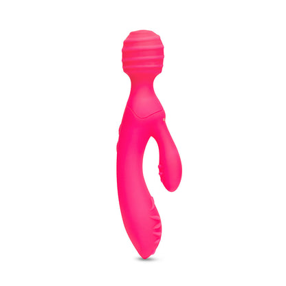 TOGETHER TOY - TRI DELIGHT DUAL-ENDED TRIPLE STIM WAND & RABBIT VIBRATOR