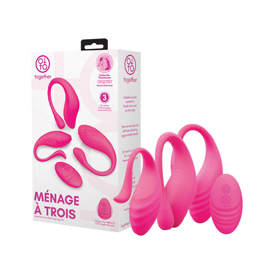 TOGETHER TOY - MENAGE A TROIS REMOTE CONTROL ORGY EGG SET