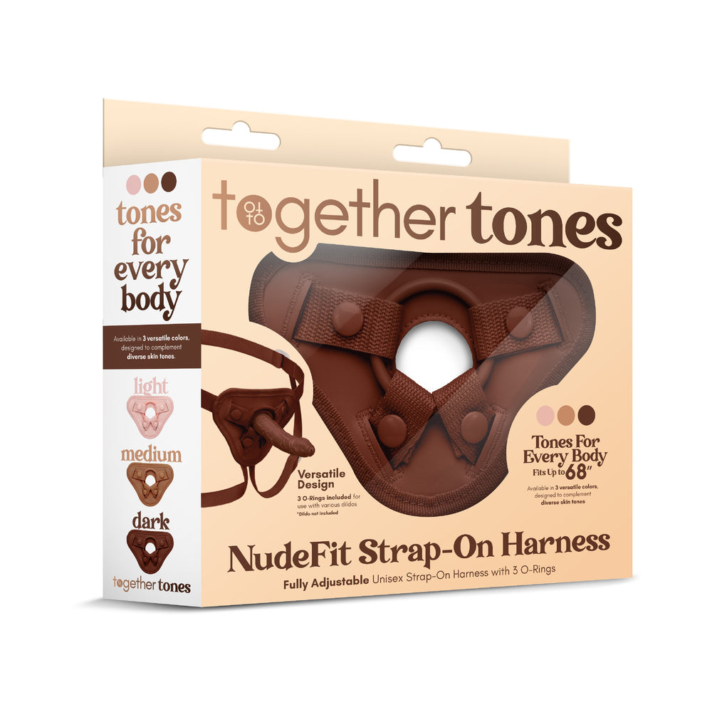 TOGETHER TOY - TOGETHER TONES NUDEFIT STRAP-ON HARNESS DARK