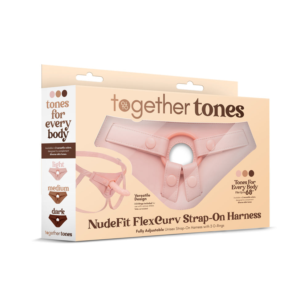 TOGETHER TOY - NUDEFIT FLEXCURV STRAP-ON HARNESS LIGHT