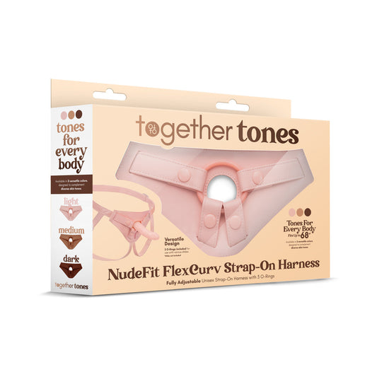TOGETHER TOY - NUDEFIT FLEXCURV STRAP-ON HARNESS LIGHT