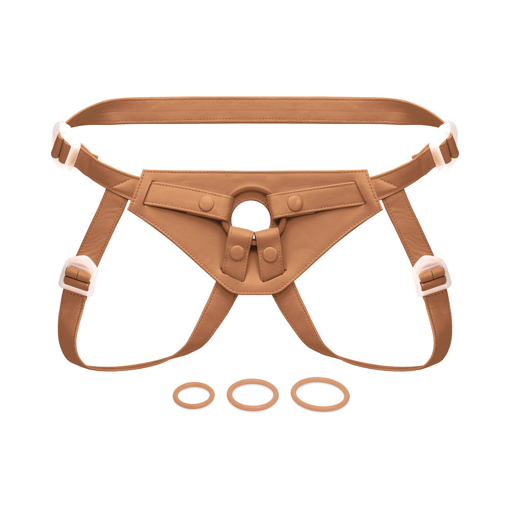 TOGETHER TOY - TOGETHER TONES NUDEFIT FLEXCURV STRAP-ON HARNESS MEDIUM