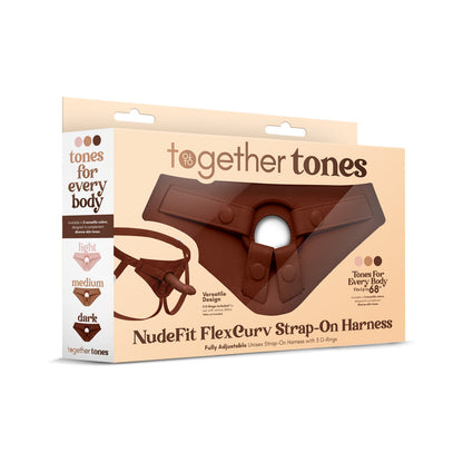 TOGETHER TOY - NUDEFIT FLEXCURV STRAP-ON HARNESS DARK