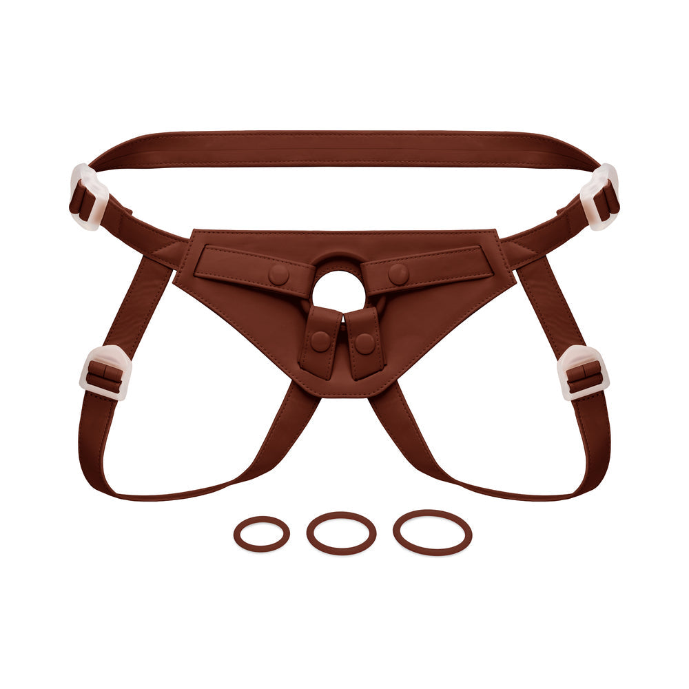 TOGETHER TOY - NUDEFIT FLEXCURV STRAP-ON HARNESS DARK