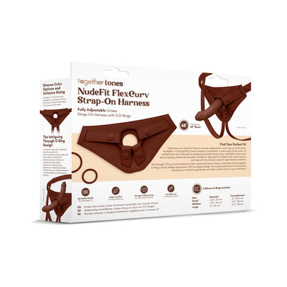 TOGETHER TOY - NUDEFIT FLEXCURV STRAP-ON HARNESS DARK