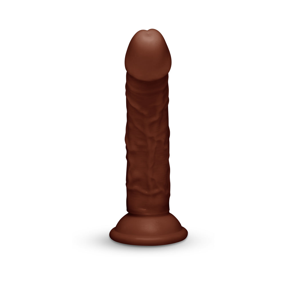 TOGETHER TOY - TOGETHER TONES 6.75 IN. REALISTIC DILDO DARK