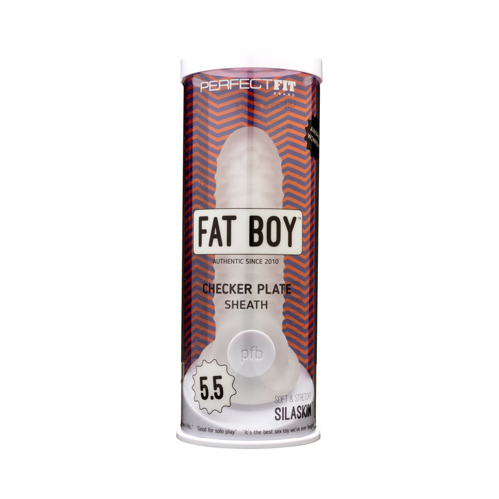PERFECT FIT - FAT BOY CHECKER BOX SHEATH 5.5 IN. CLEAR