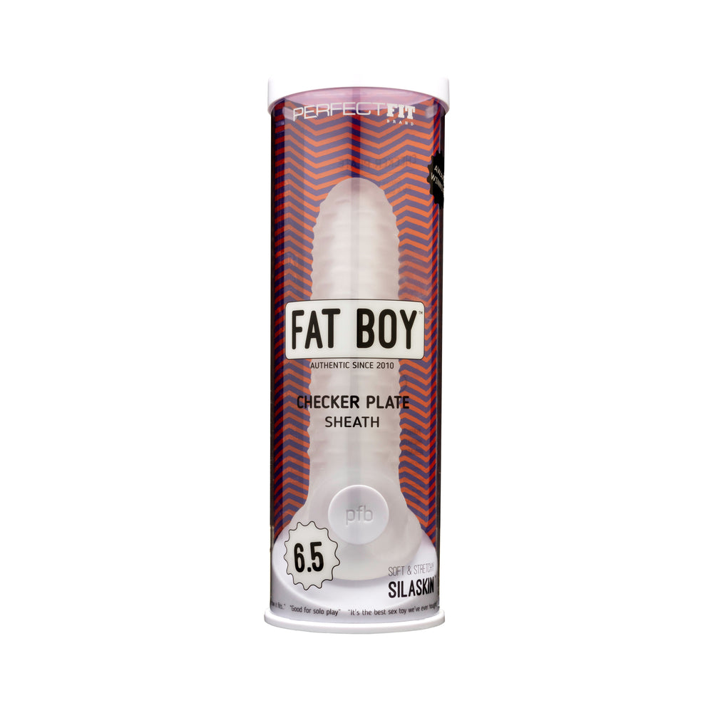 PERFECT FIT - FAT BOY CHECKER BOX SHEATH 6.5 IN. CLEAR