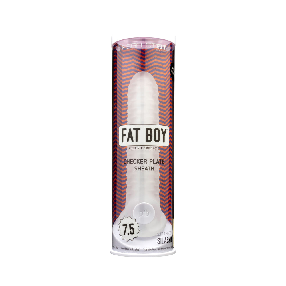 PERFECT FIT - FAT BOY CHECKER BOX SHEATH 7.5 IN. CLEAR