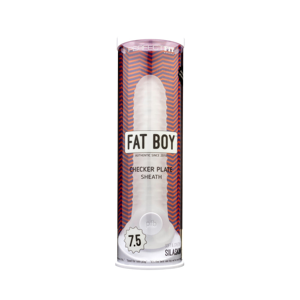 PERFECT FIT - FAT BOY CHECKER BOX SHEATH 7.5 IN. CLEAR