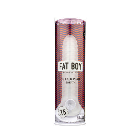 PERFECT FIT - FAT BOY CHECKER BOX SHEATH 7.5 IN. CLEAR