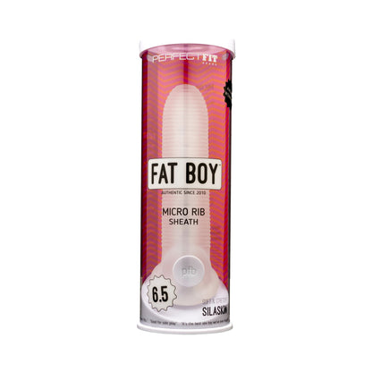 PERFECT FIT - FAT BOY MICRO RIBBED SHEATH 6.5 IN. CLEAR