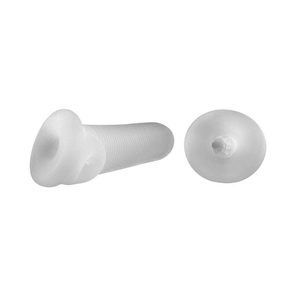 PERFECT FIT - FAT BOY MICRO RIBBED SHEATH 7.5 IN. CLEAR
