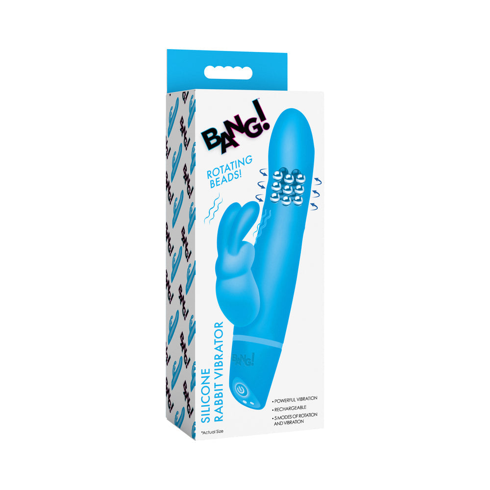 XR BRANDS - BANG! SILICONE RABBIT VIBRATOR