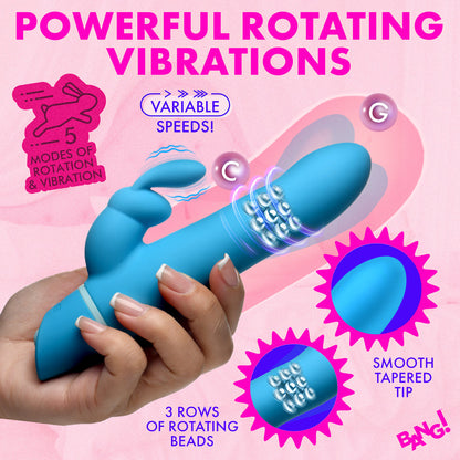 XR BRANDS - BANG! SILICONE RABBIT VIBRATOR