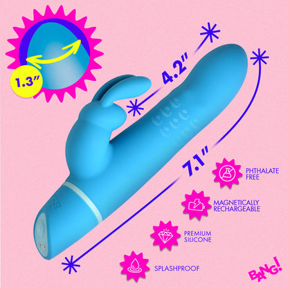 XR BRANDS - BANG! SILICONE RABBIT VIBRATOR