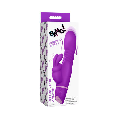 XR BRANDS - BANG! SILICONE RABBIT VIBRATOR