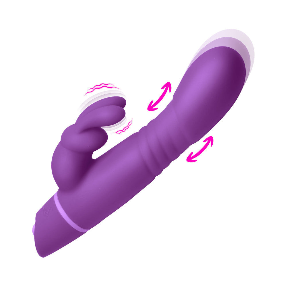 XR BRANDS - BANG! SILICONE RABBIT VIBRATOR