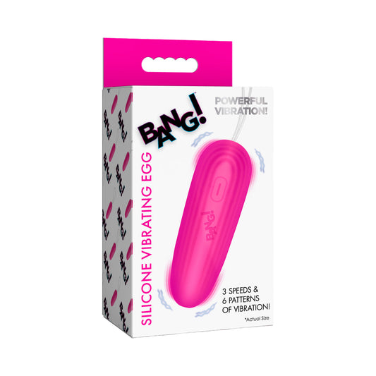 XR BRANDS - BANG! SILICONE VIBRATING EGG PINK
