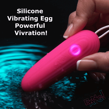XR BRANDS - BANG! SILICONE VIBRATING EGG PINK