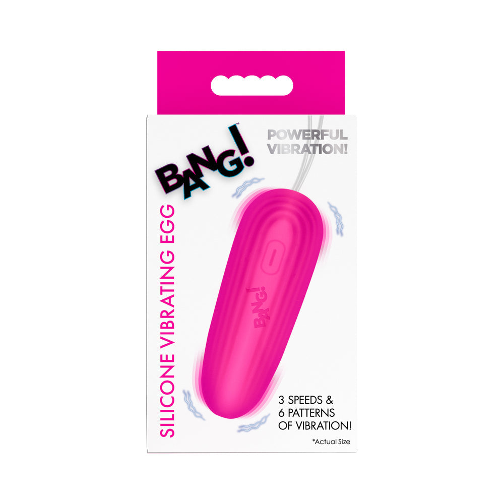 XR BRANDS - BANG! SILICONE VIBRATING EGG PINK