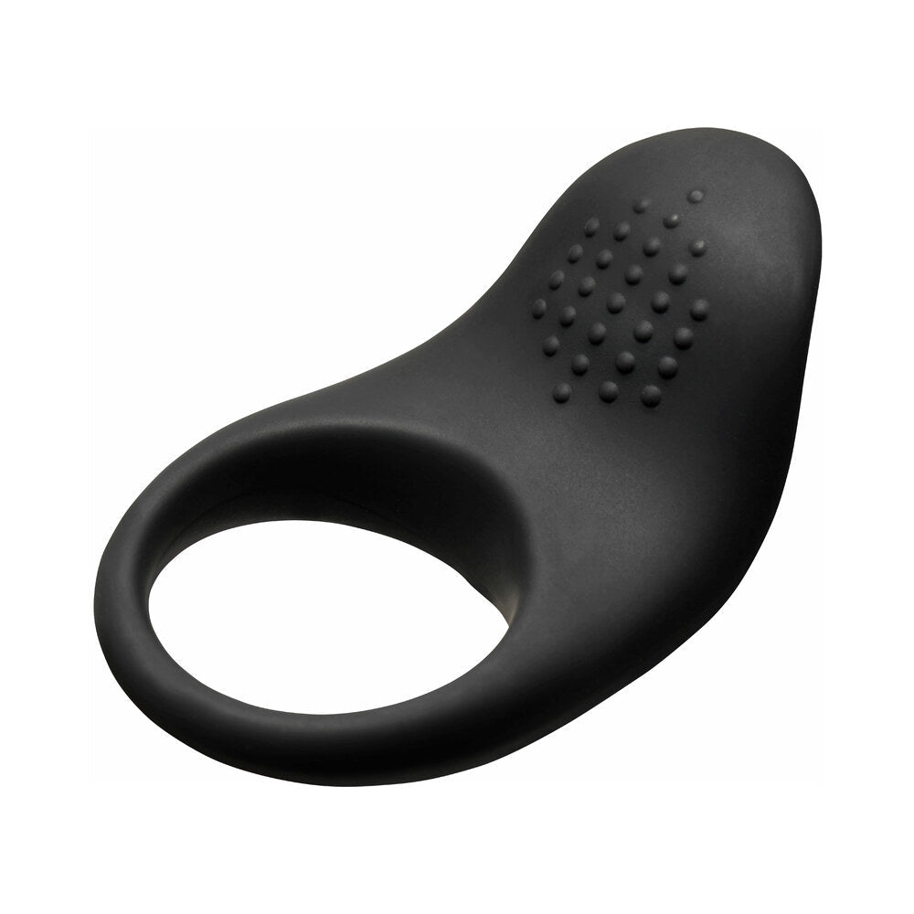 XR BRANDS - BANG! VIBRATING SILICONE COCK RING BLACK