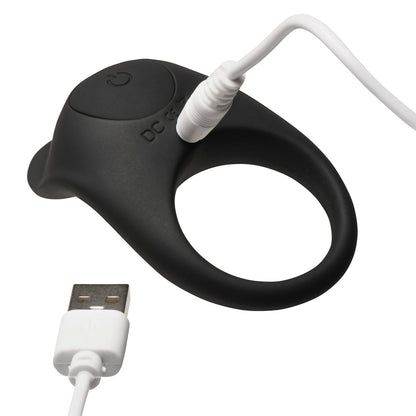 XR BRANDS - BANG! VIBRATING SILICONE COCK RING BLACK