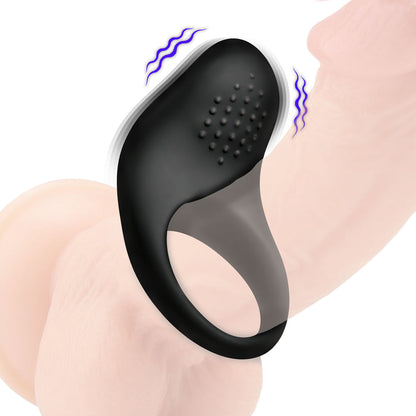 XR BRANDS - BANG! VIBRATING SILICONE COCK RING BLACK