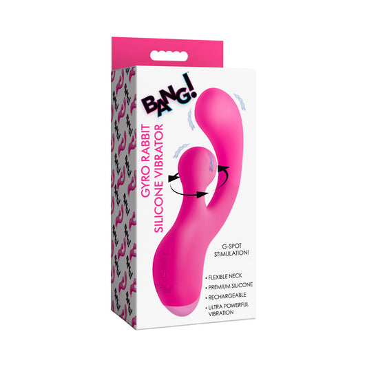 XR BRANDS - BANG! GYRO RABBIT SILICONE VIBRATOR