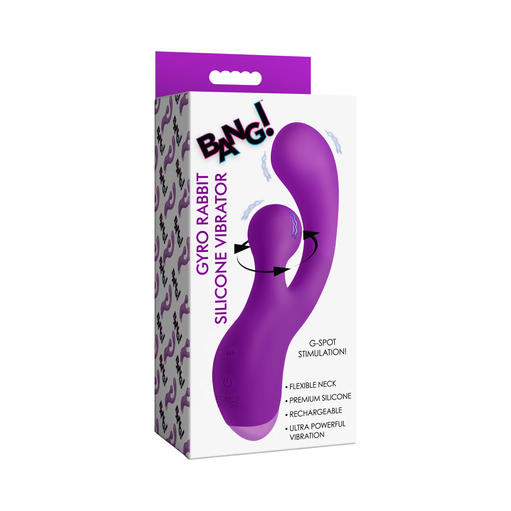 XR BRANDS - BANG! GYRO RABBIT SILICONE VIBRATOR