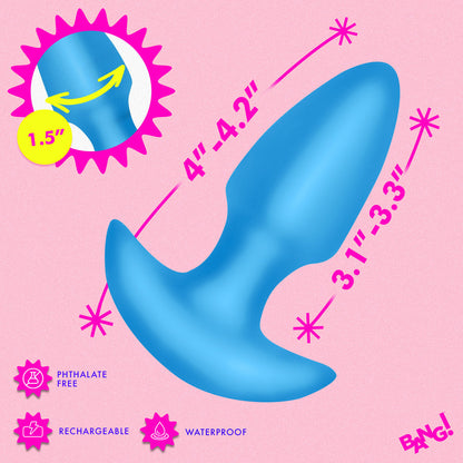 XR BRANDS - BANG! THRUSTING & VIBRATING SILICONE BUTT PLUG