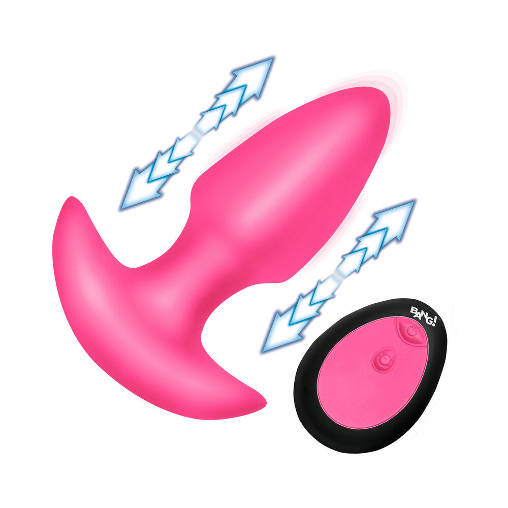 XR BRANDS - BANG! THRUSTING & VIBRATING SILICONE BUTT PLUG