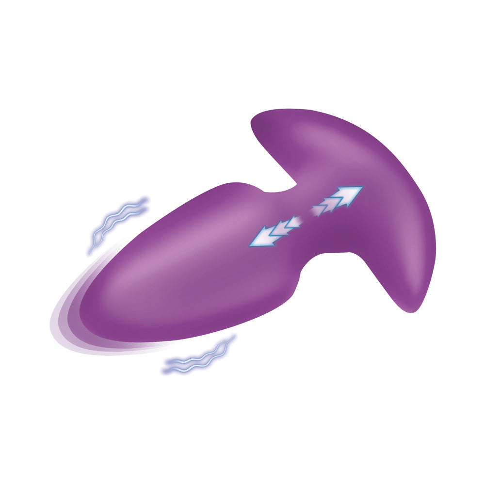 XR BRANDS - BANG! THRUSTING & VIBRATING SILICONE BUTT PLUG